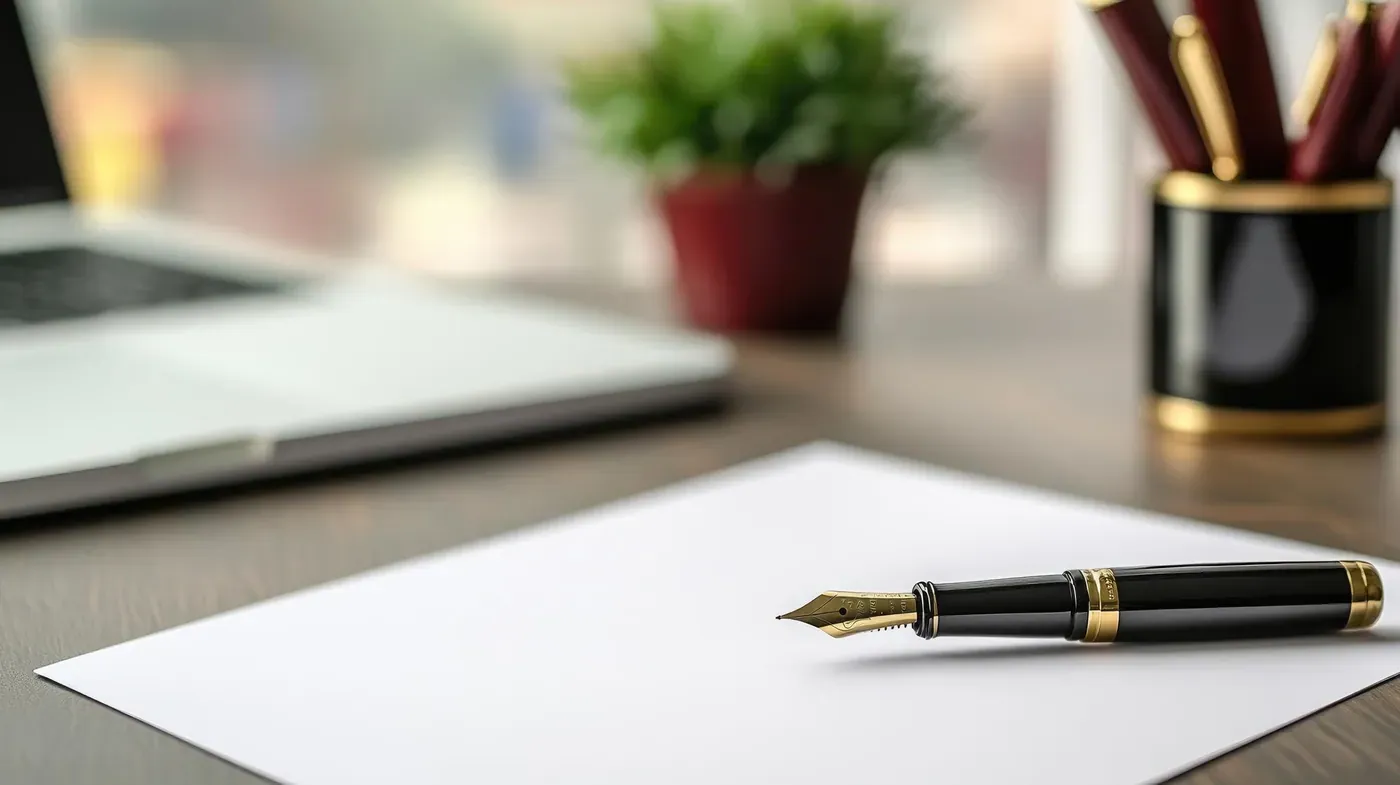 Documentos y contratos sobre un escritorio